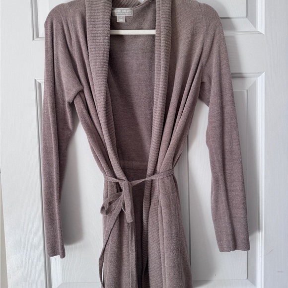 Barefoot Dreams Soft Taupe Cardigan - Picture 3 of 4